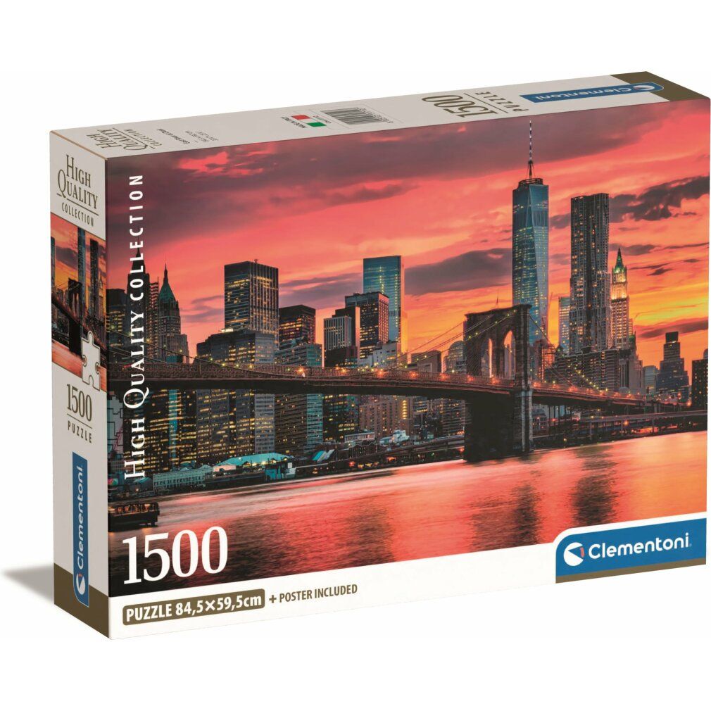clementoni Puzzle Fiume Est di sera dämmerung 1500 pezzi