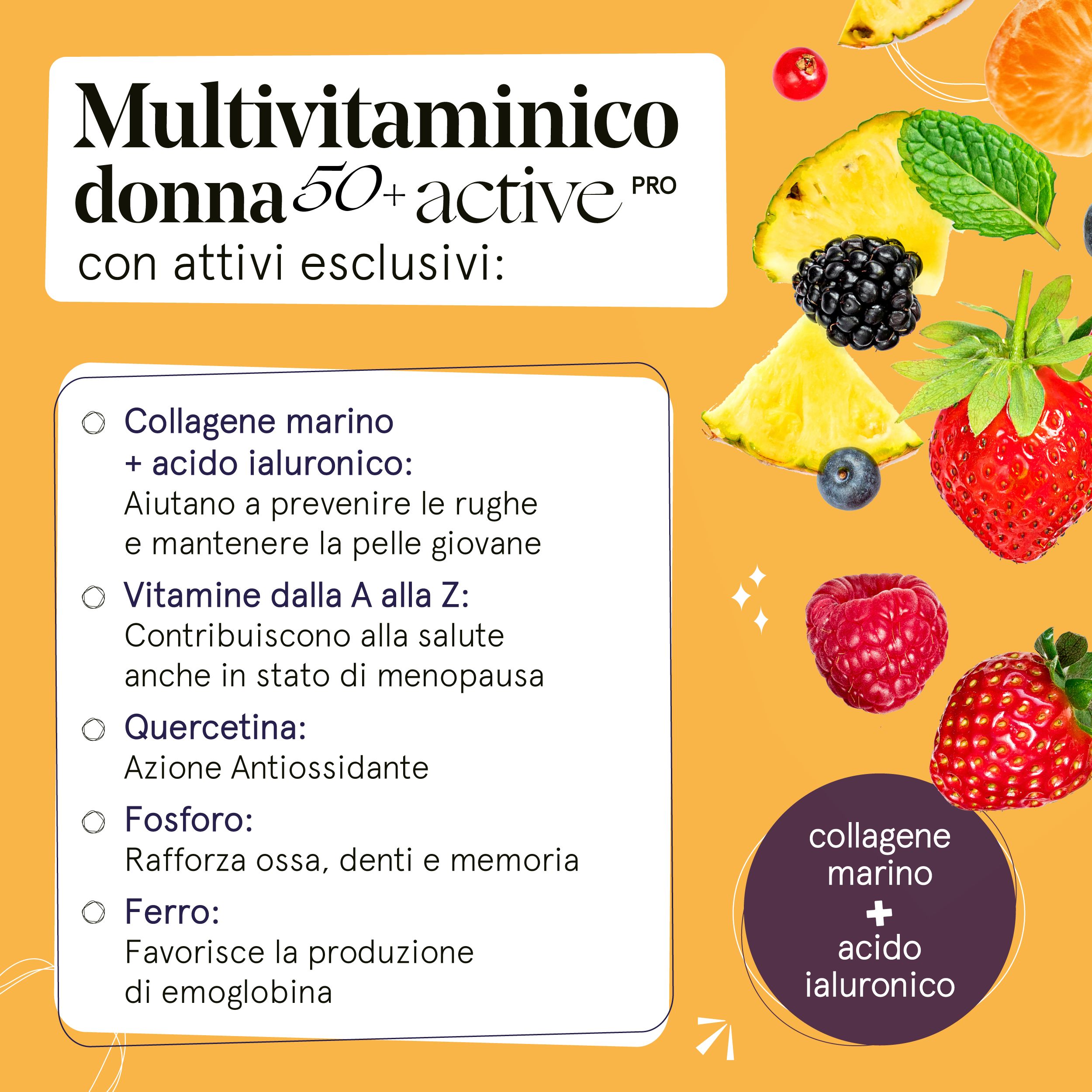 Vitaminact - Multivitaminico per donna 50 anni Active pro