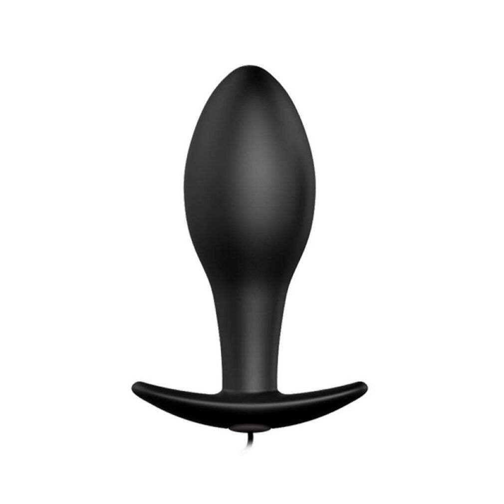 Analplug a forma di ancora nera in silicone.