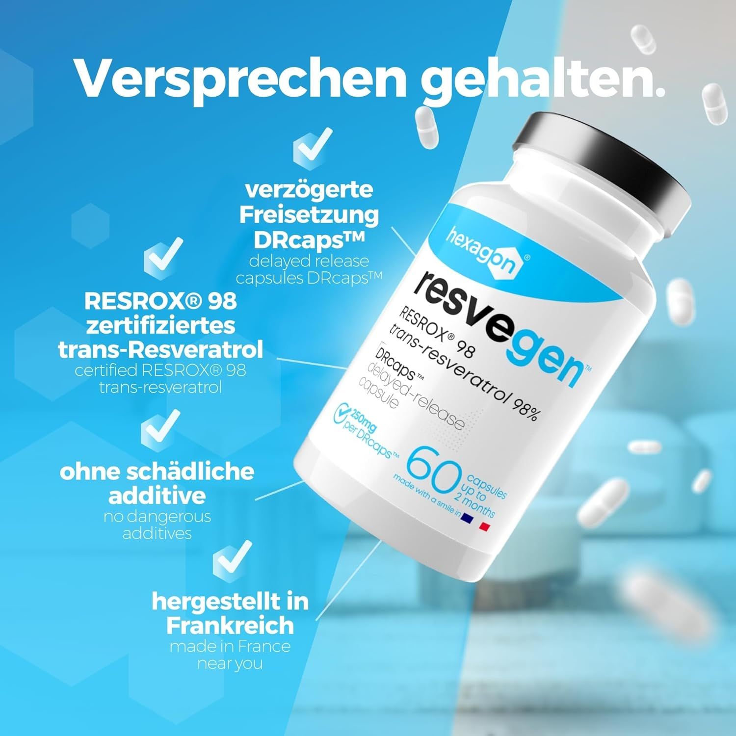 Hexagon Resveratrolo Capsula