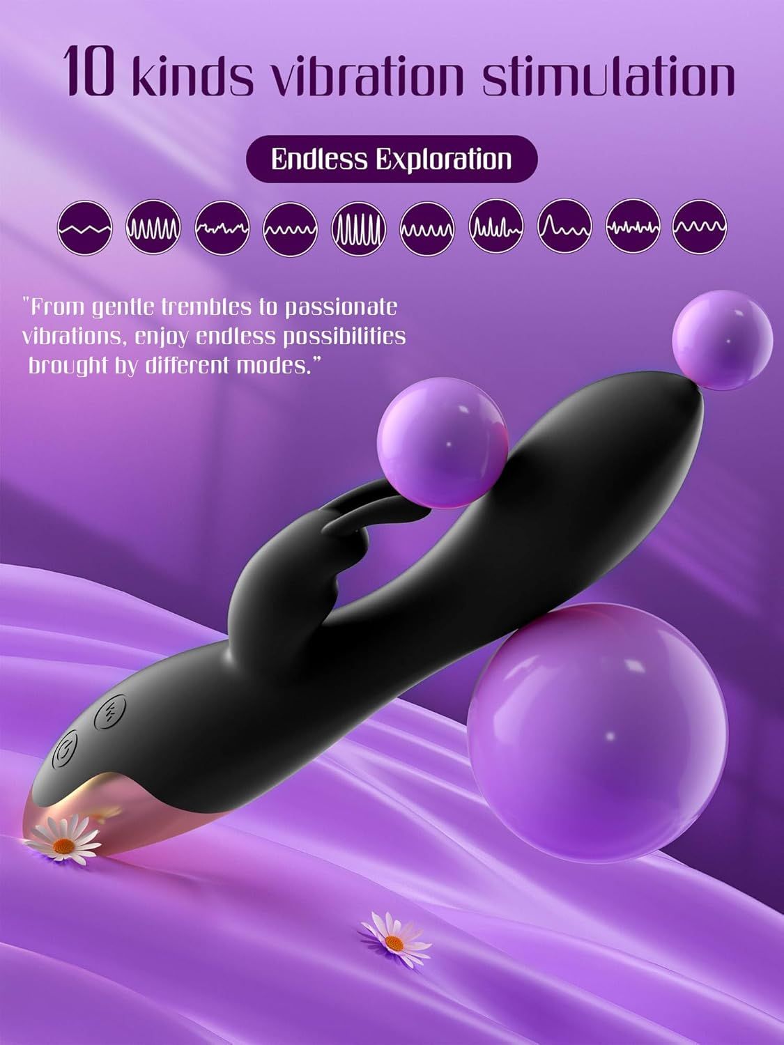 HIVEFUN Vibratore punto G nero