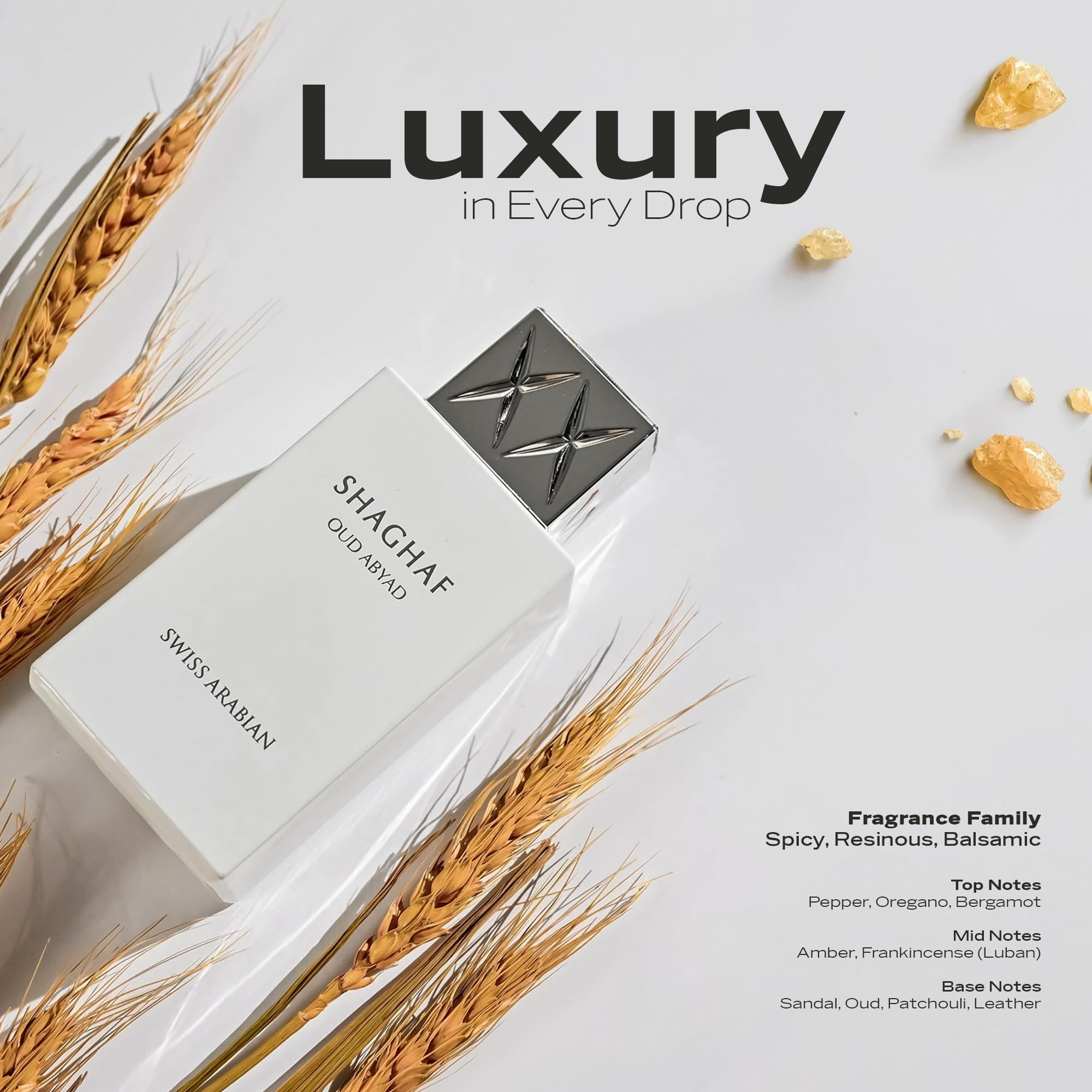Eau De Parfum Swiss Arabian Shaghaf Oud Abyad 75ml