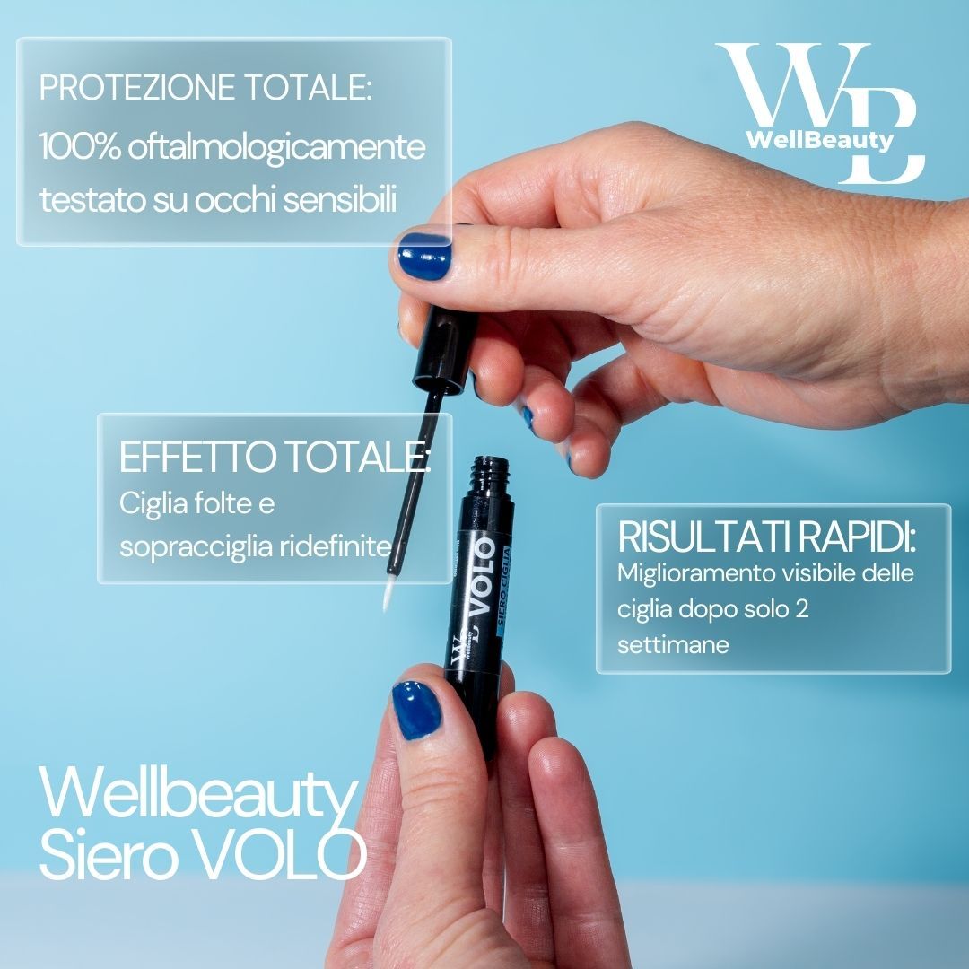 WellBeauty - VOLO - Siero Ciglia Ristrutturante Concentrato