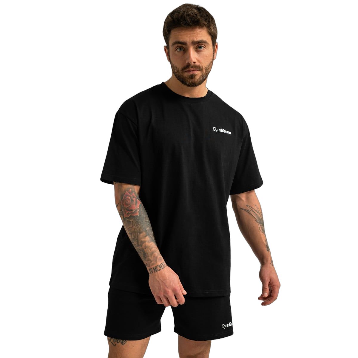GymBeam Pantaloncini uomo regular con cordoncino Limitless Black