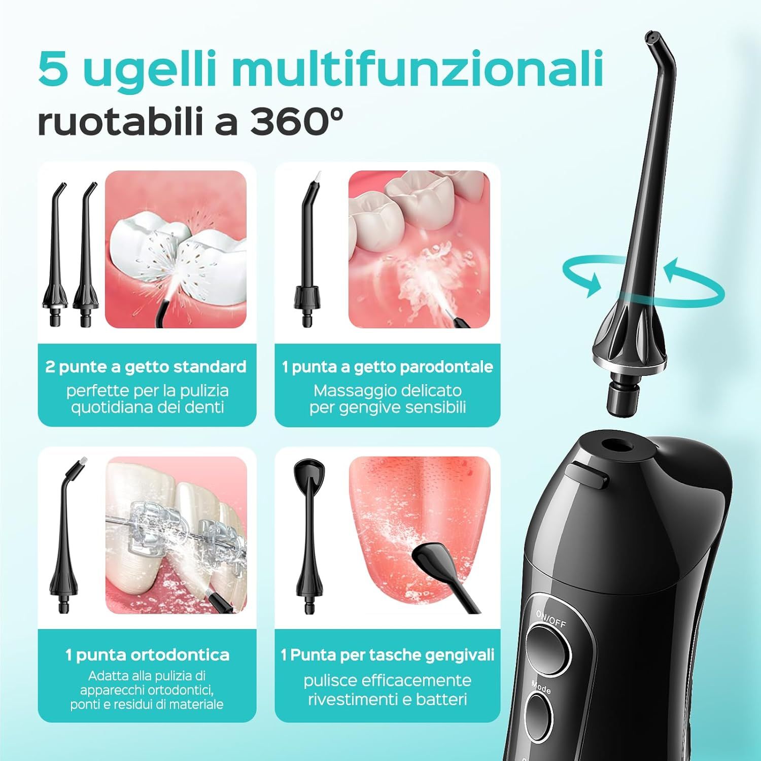 COSLUS idropulsore dentale senza fili