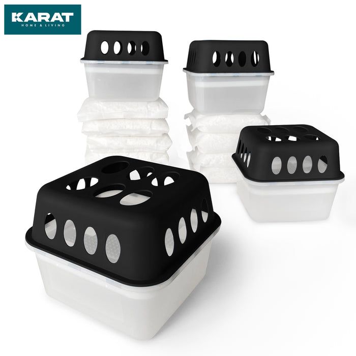 KARAT deumidificatore d’aria Hava con ricariche - deumidificatore ambienti Nero