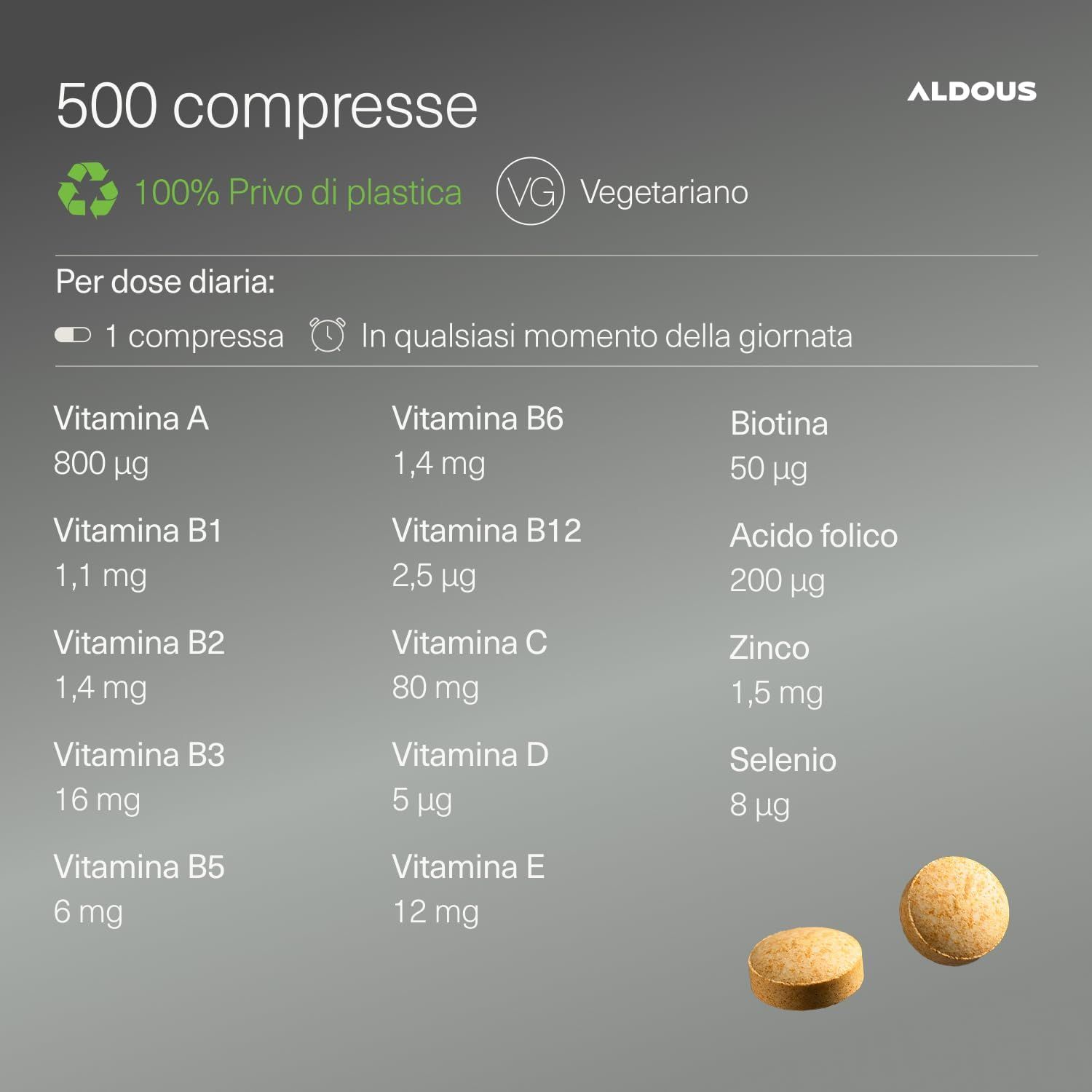 Aldous Compresse Multivitaminiche