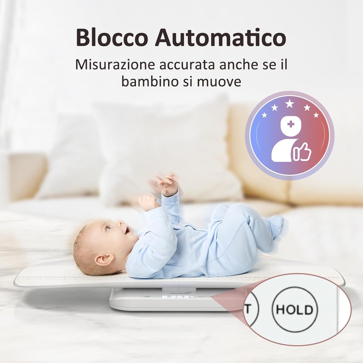 Bilancia per bambini con vassoio rimovibile Grownsy