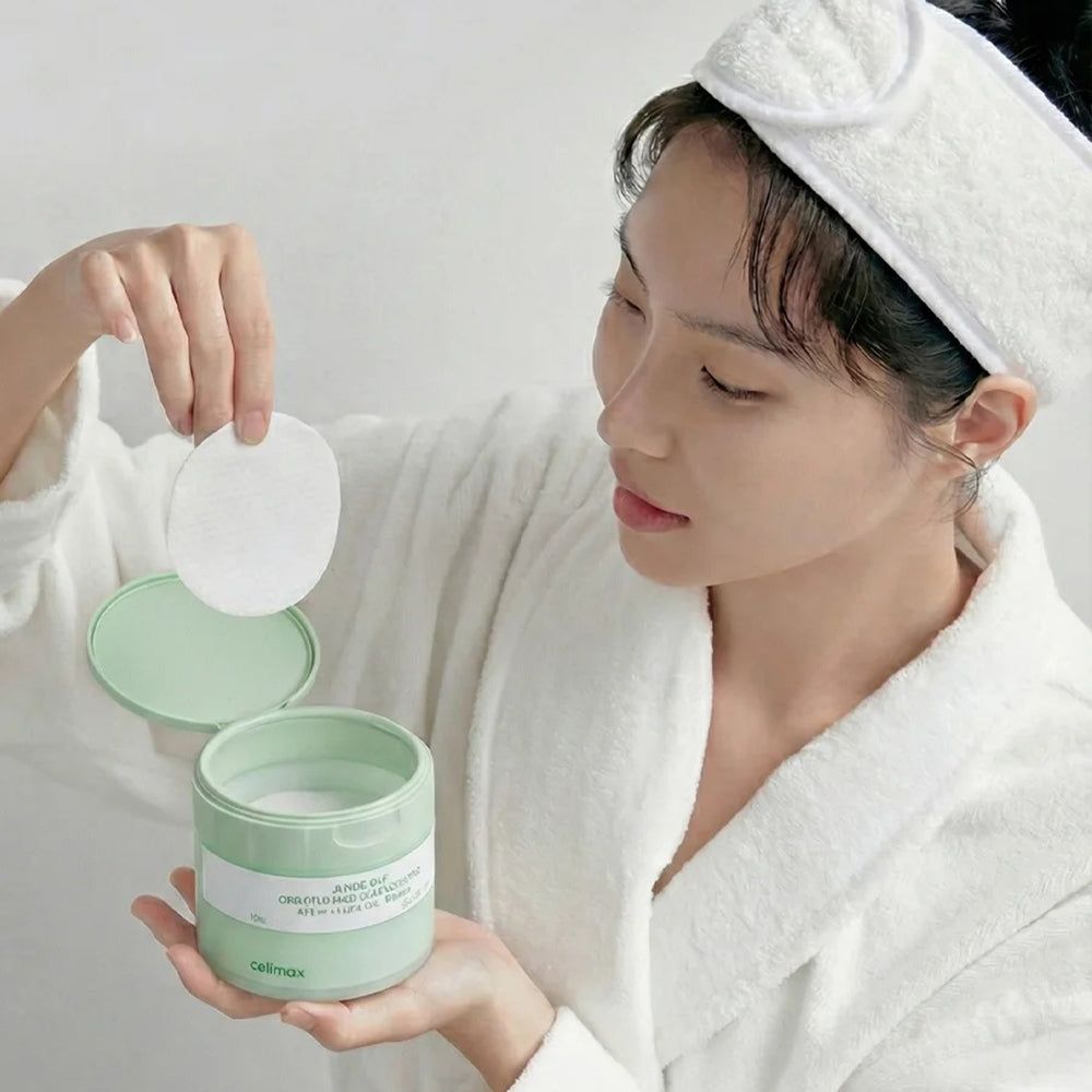 CELIMAX Ji Woo Gae One-Step dischetti detergenti delicati – pulizia in un solo passaggio