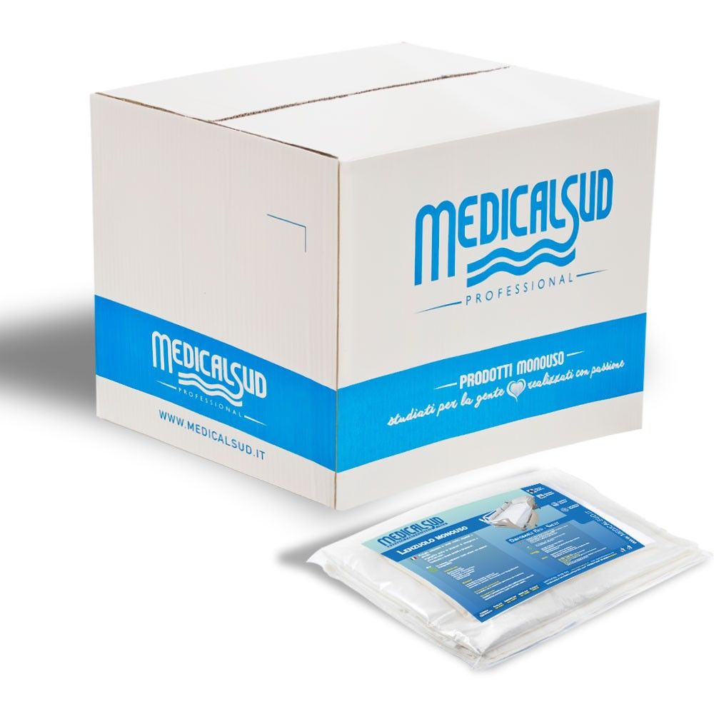 Medical Sud Lenzuola Monouso per Barella Emergenza in Tessuto non tessuto cm 100 x 200
