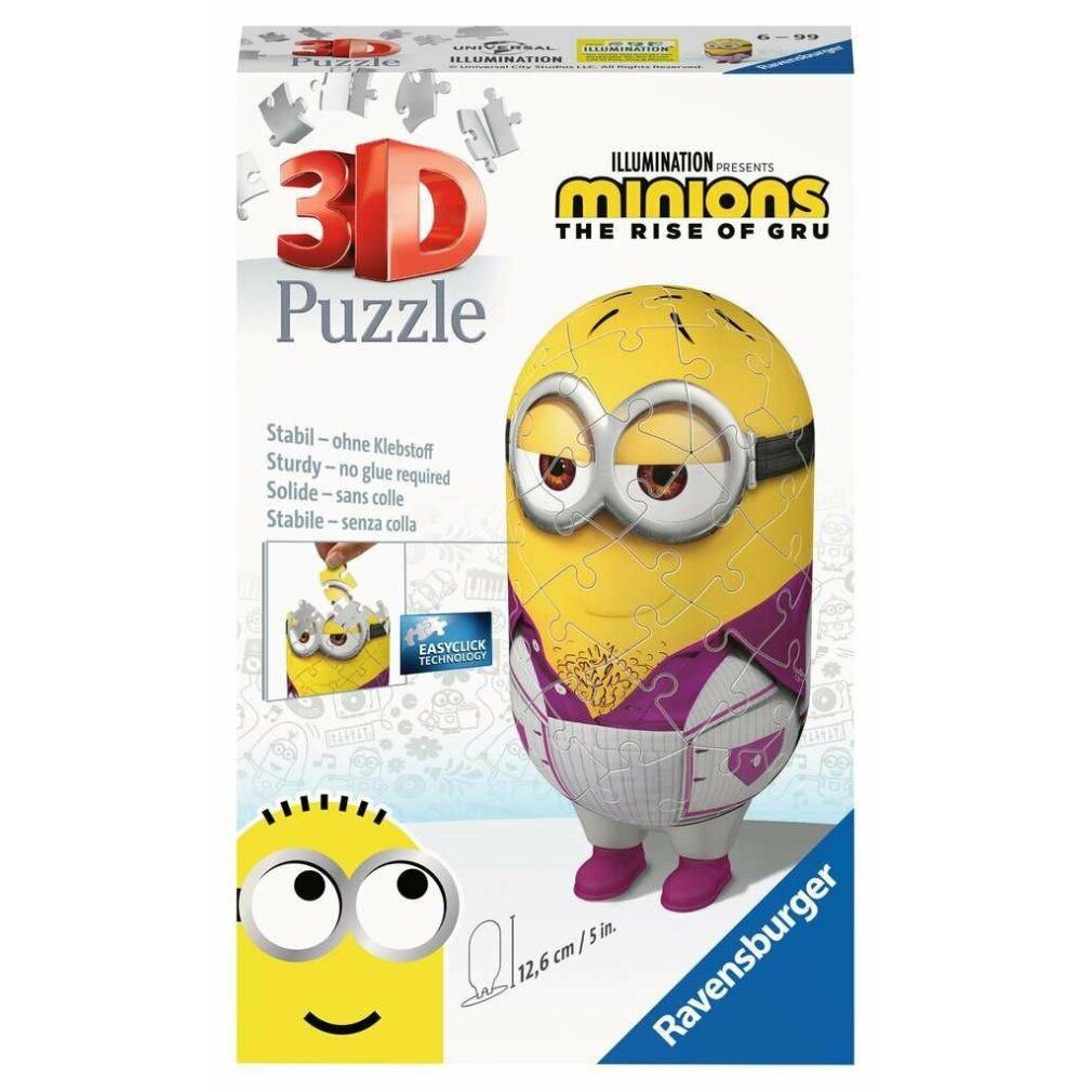 Puzzle 3D dei Minions - Disco, 54 pezzi.