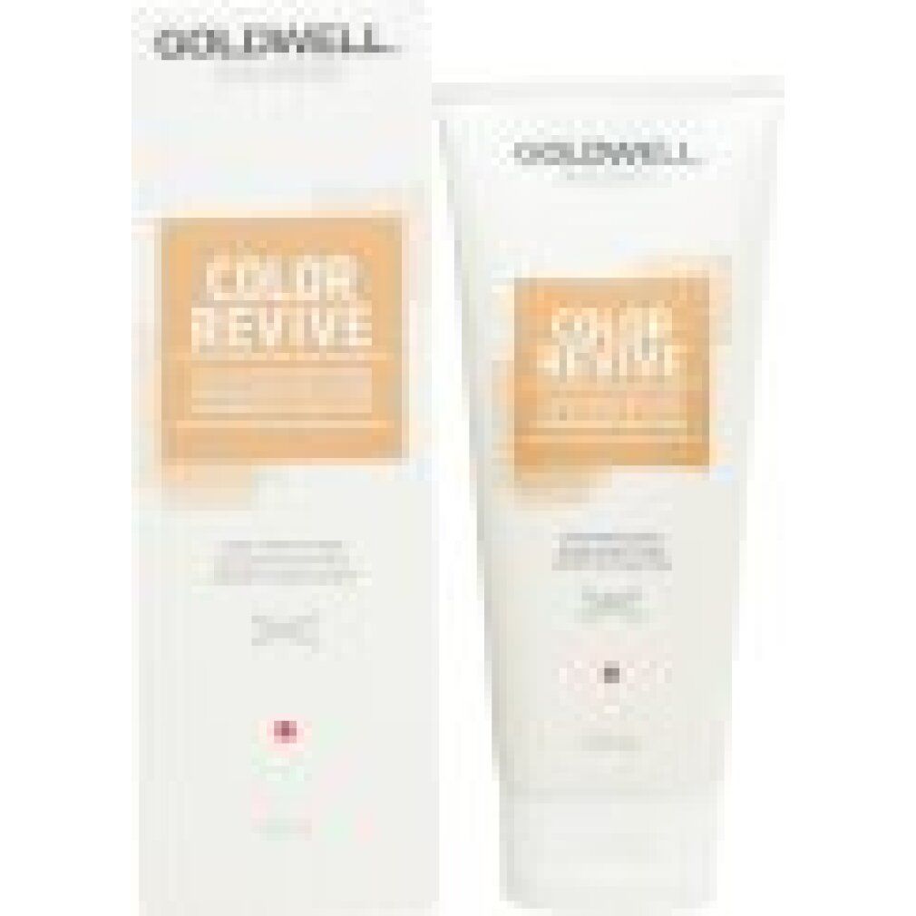 Prodotto e confezione. Goldwell Dualsenses Color Revive, Dark Warm Blonde. Tubo e scatola.