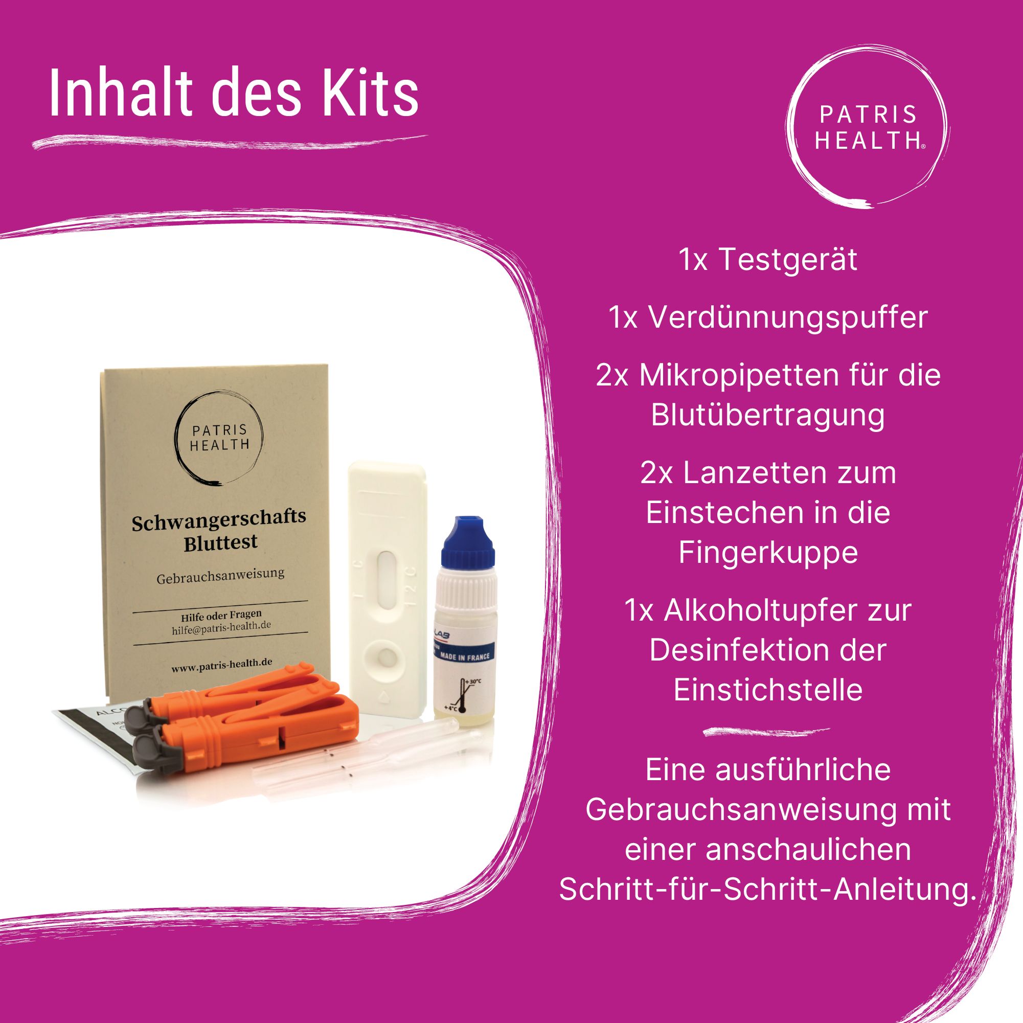 Test di Gravidanza su Sangue Patris Health®