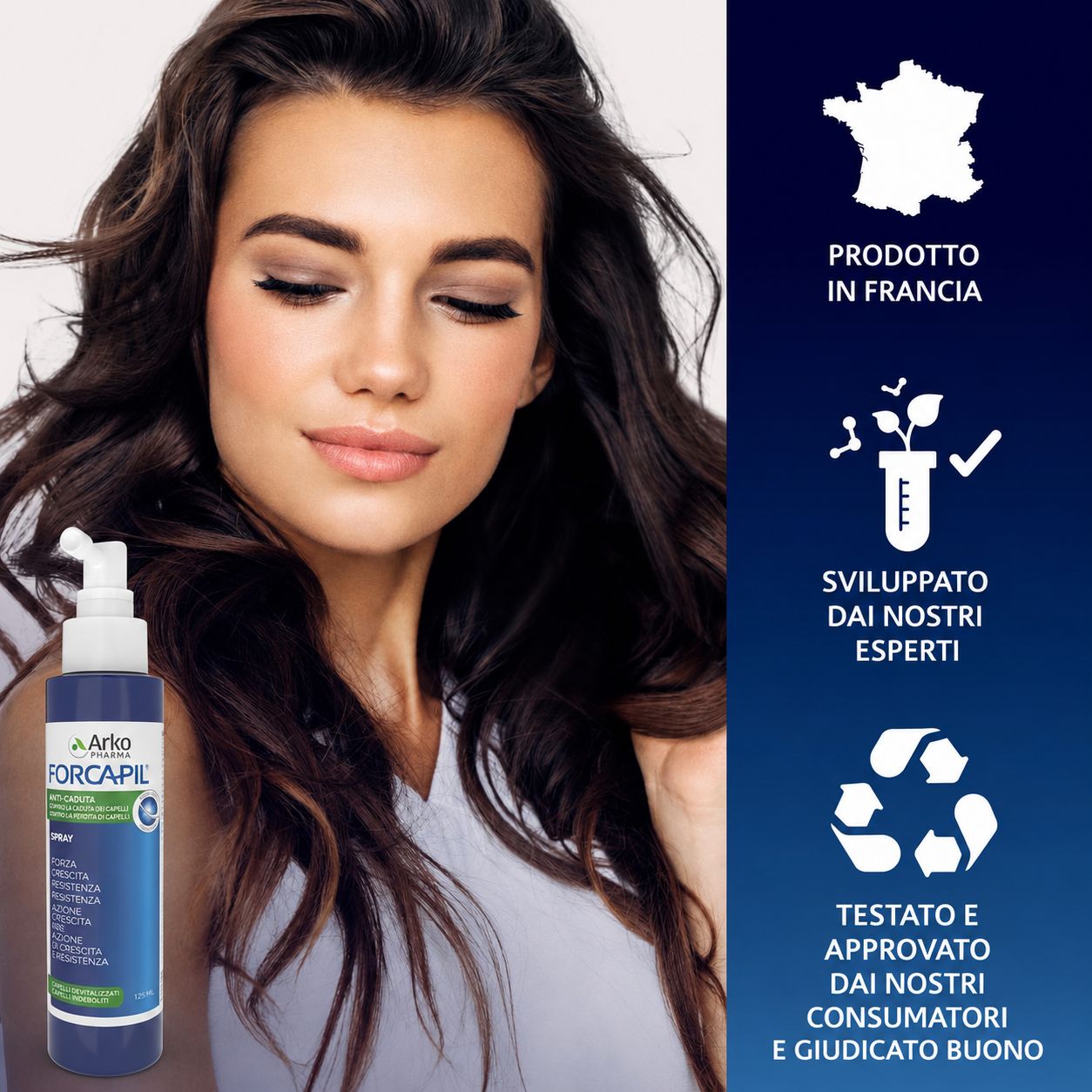 Arkopharma FORCAPIL Spray Anticaduta per Capelli