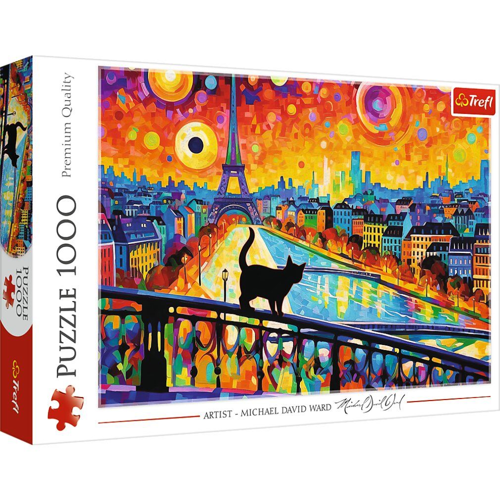 trefl Puzzle Gatto a Parigi 1000 pezzi