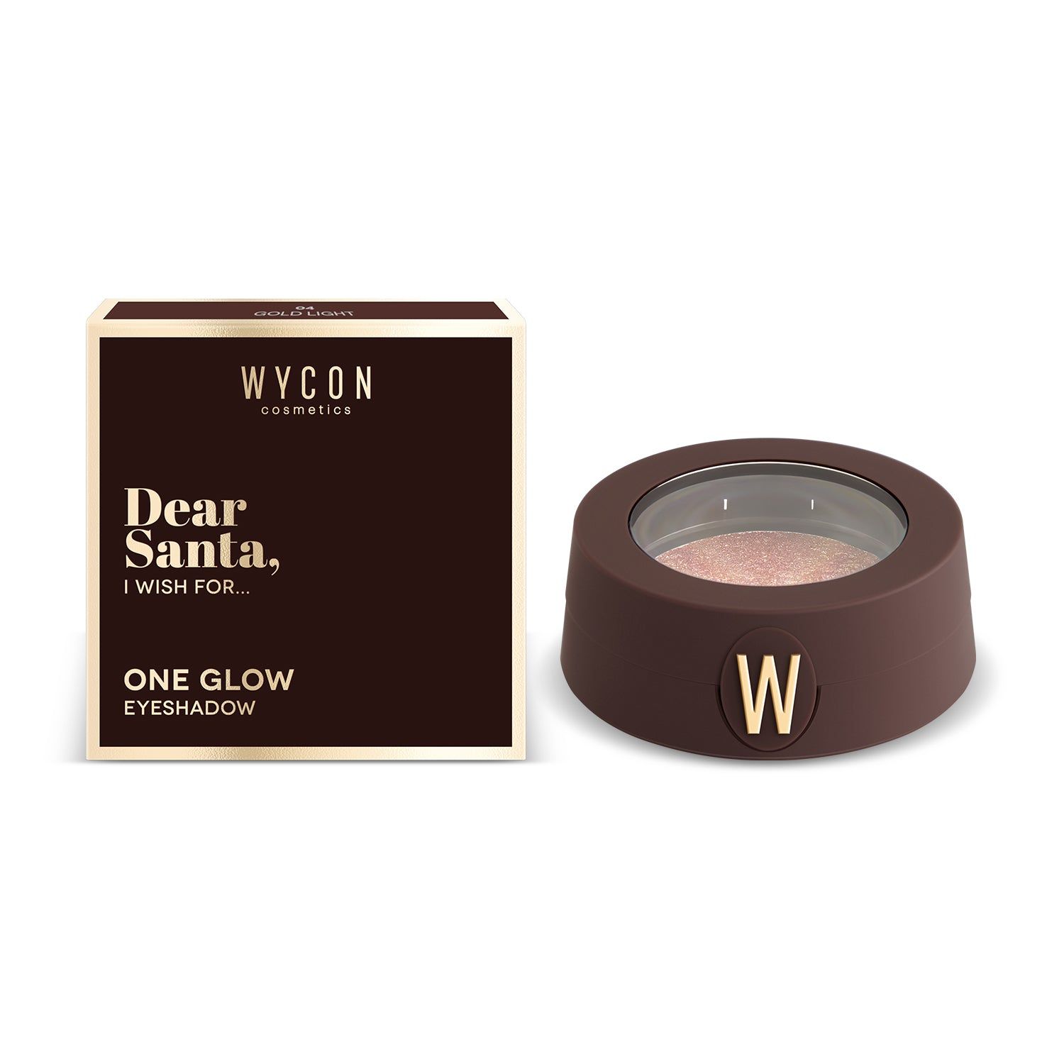 WYCON cosmetics ONE GLOW Ombretto shimmer in polvere 04 GOLDLIGHT