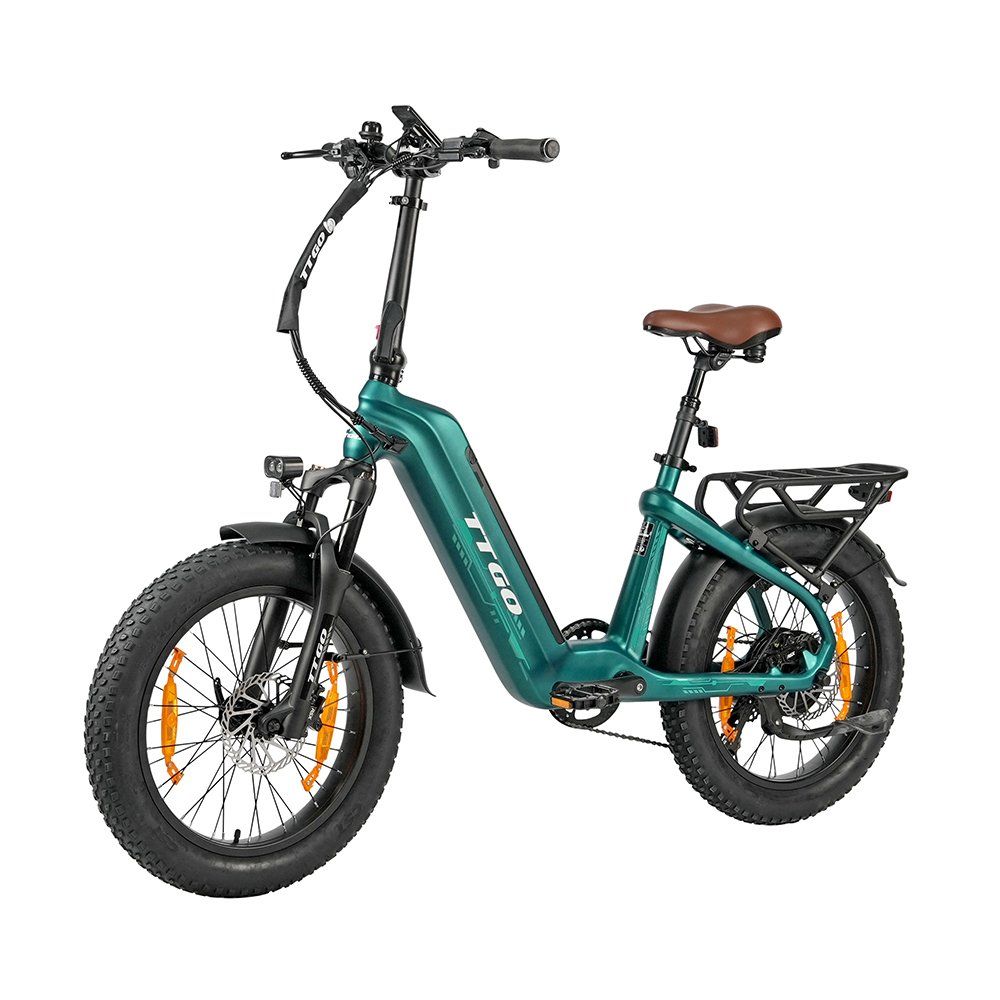 TTGO F8 Bicicletta elettrica in fibra di carbonio con batteria integrata da 48 V 18 Ah