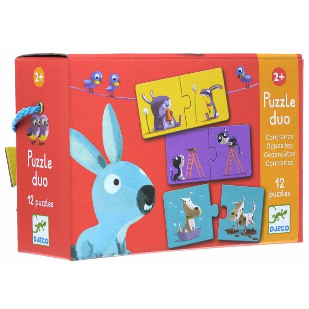 djeco puzzle Opposites 12x2 Parti