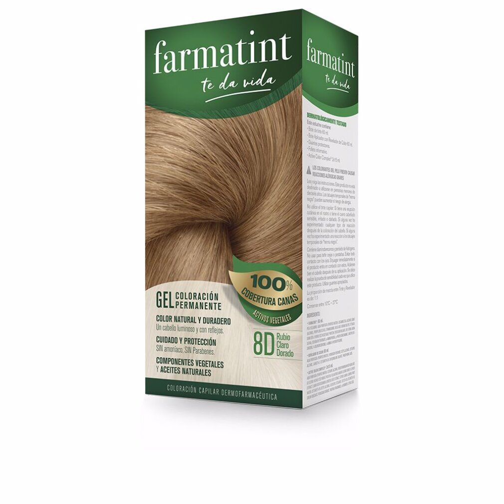 Farmatint Colore Permanente Gel 8d Biondo Chiaro Dorato