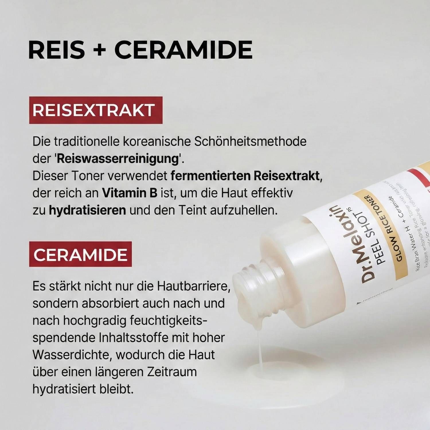 Dr. Melaxin Peel Shot Glow White Rice Acqua tonica