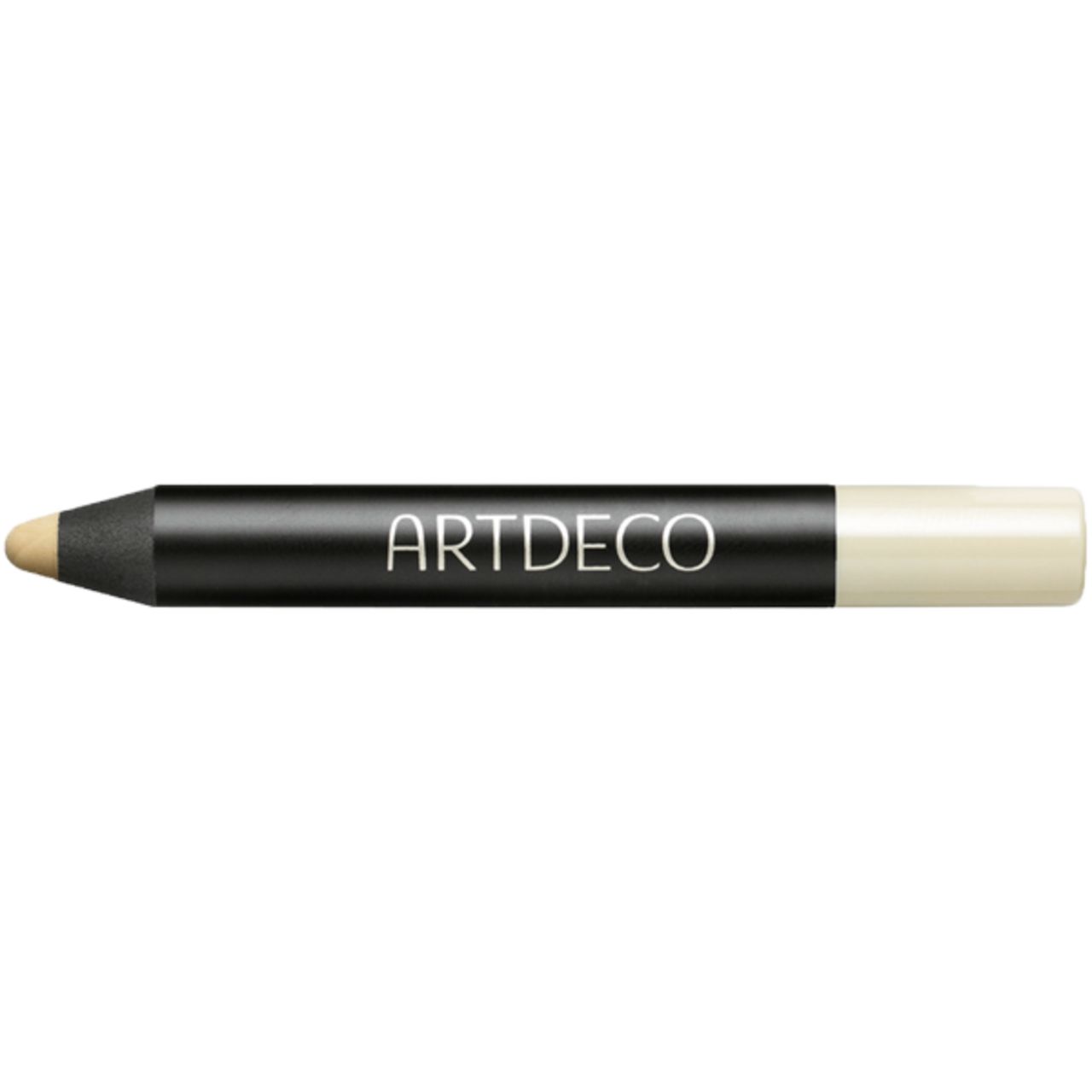 Stick camouflage Artdeco. Matita nera con punta beige ed estremità bianca. Scritta: ARTDECO.