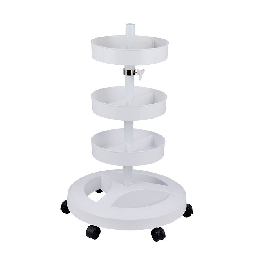 LCI Cosmetics - Mensola per base universale con rotelle  - Lampade da lavoro LCI - Bianca