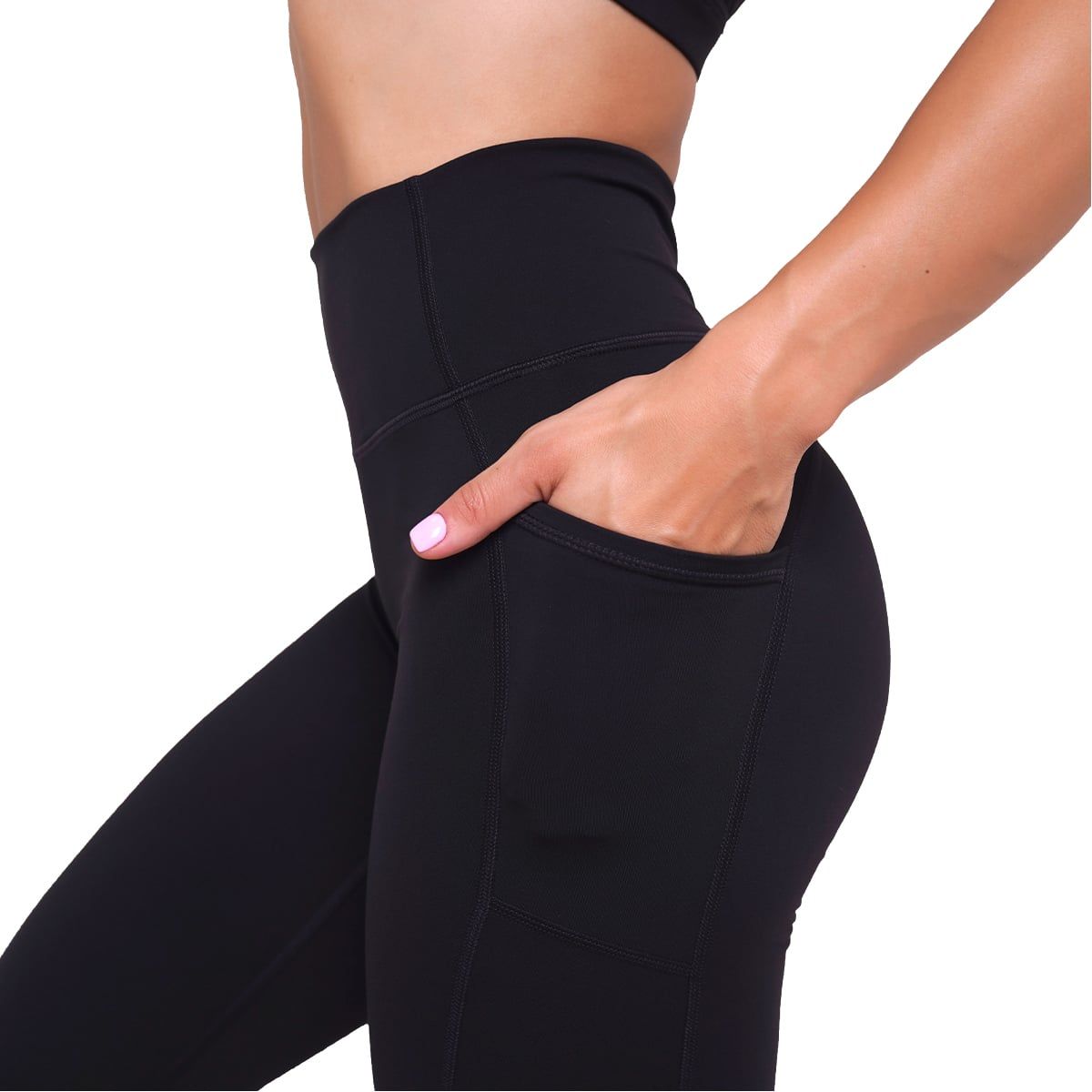 GymBeam Leggings donna Ignite a vita alta nero