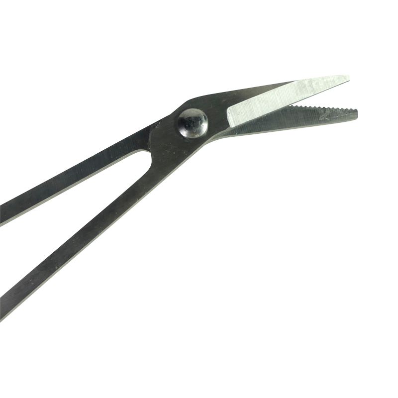 Primo piano delle lame di un tagliaunghie. Le lame sono aperte.