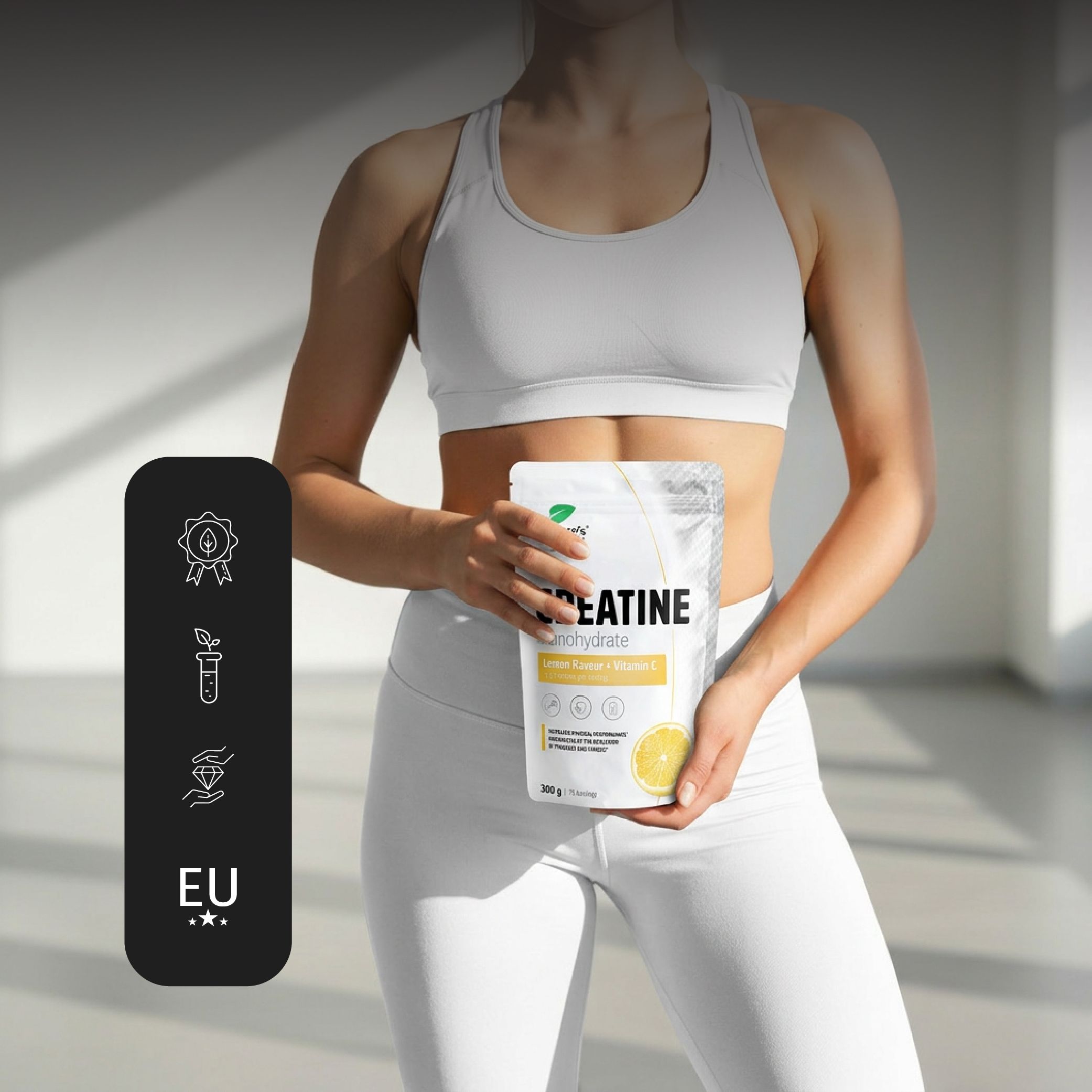 Nature's Finest Creatina Monoidrato Limone & Vitamina C Polvere