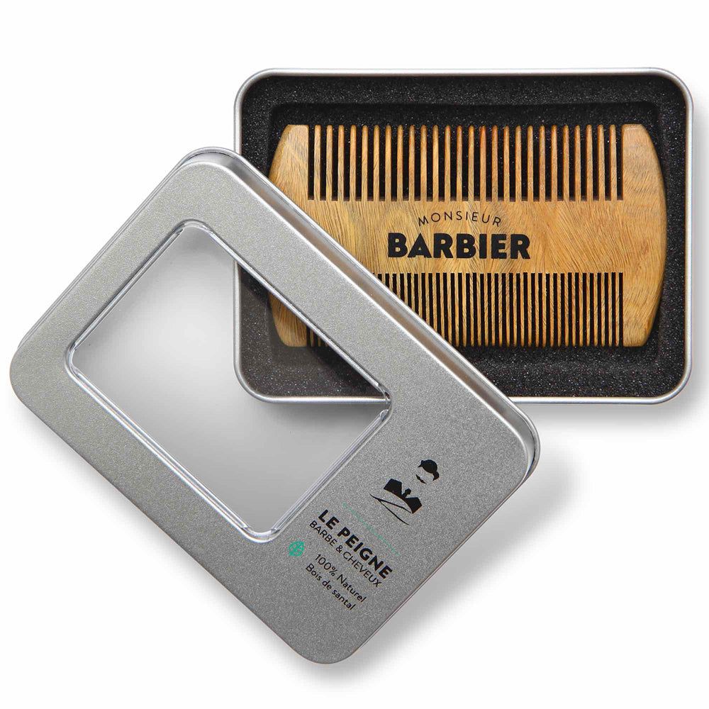 Monsieur BARBIER - Pettine barba bifacciale al sandalo