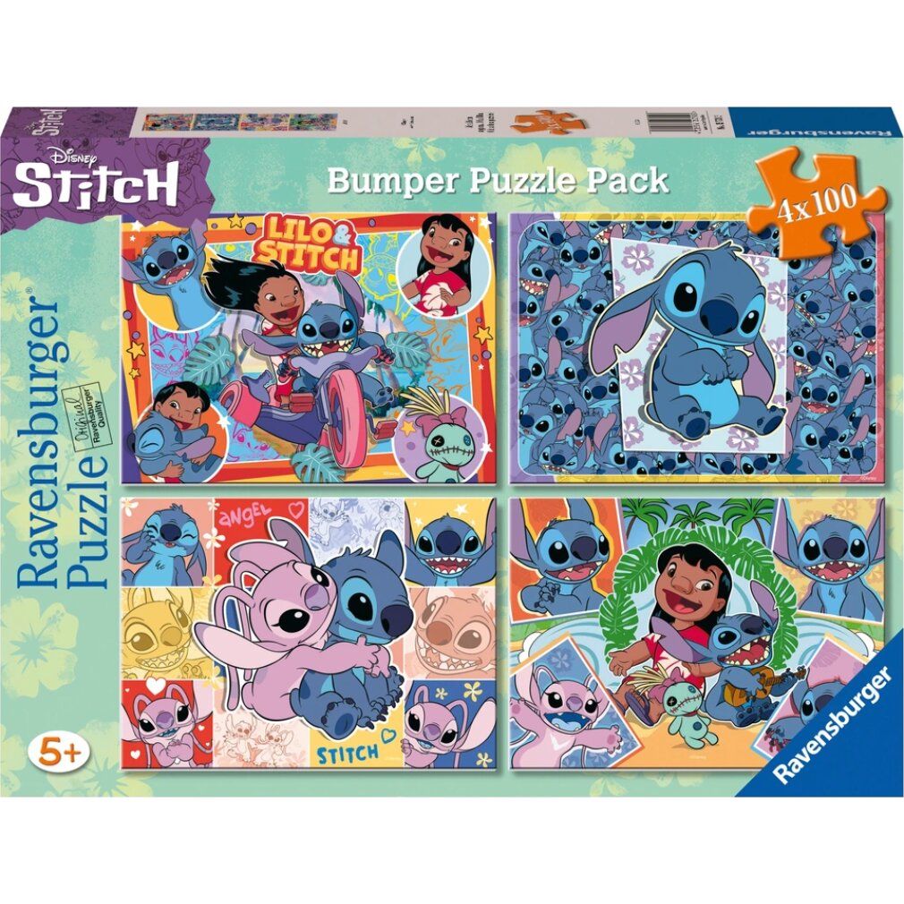 ravensburger Puzzle di Lilo e Stitch 4x100 pezzi