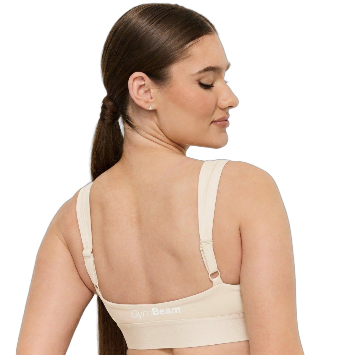 GymBeam Reggiseno sportivo donna con zip Prime Pearl