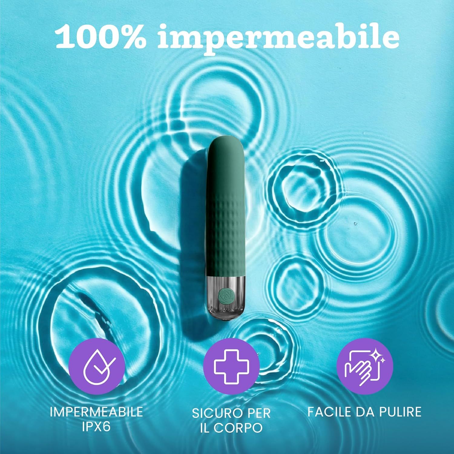 Oliver James Bullet Vibratore, colore verde