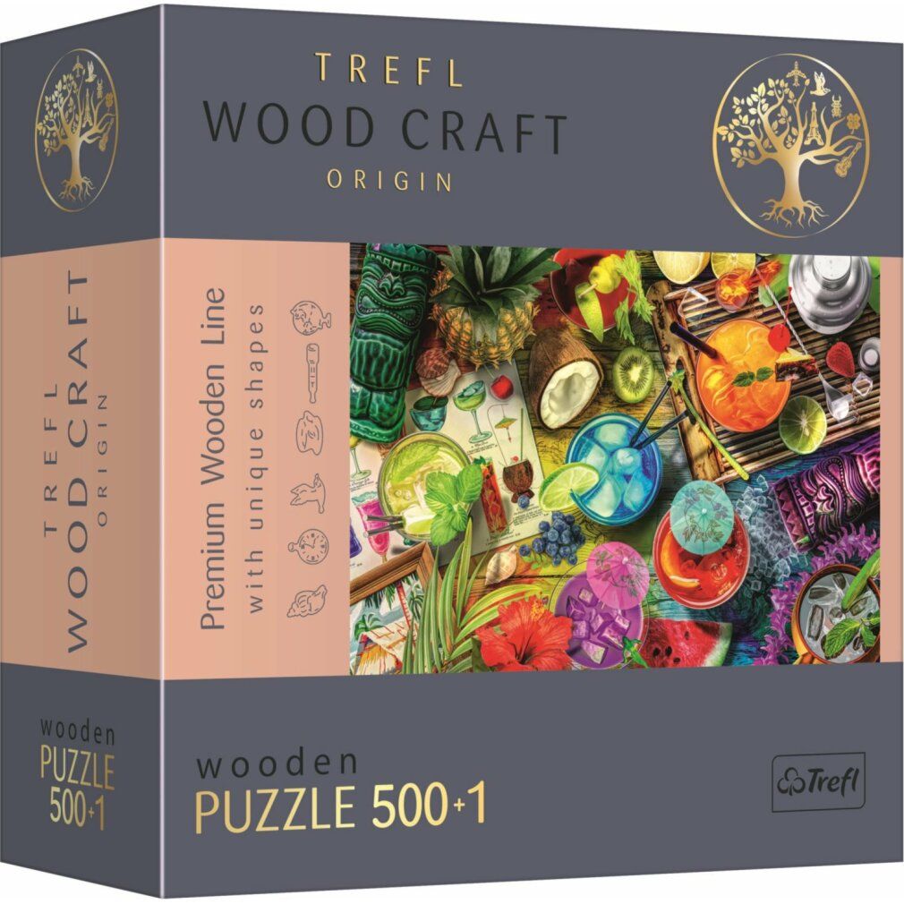 Puzzle di legno Cocktail colorati 500+1T