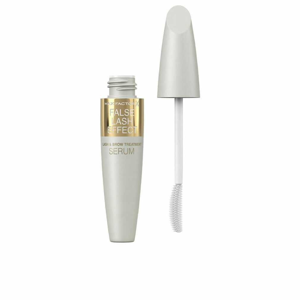 Flacone cilindrico aperto con tappo e spazzola. Scritta: FALSE LASH EFFECT, SERUM.