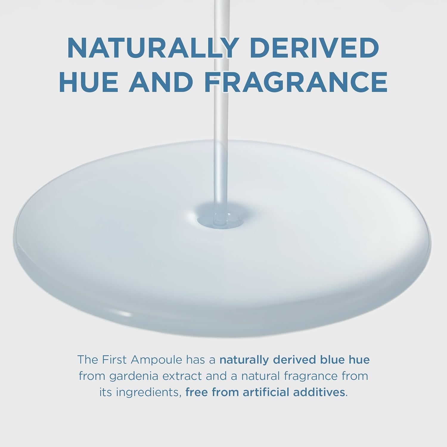 Primo piano di un liquido. Testo: 'COLORE E FRAGRANZA NATURALI'.