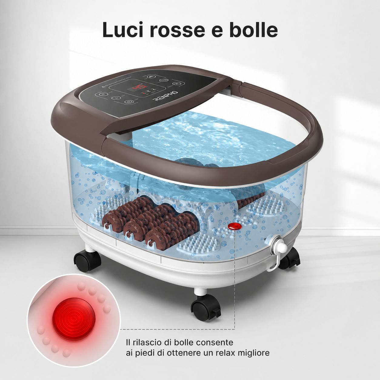 RENPHO Pediluvio con funzione massaggio