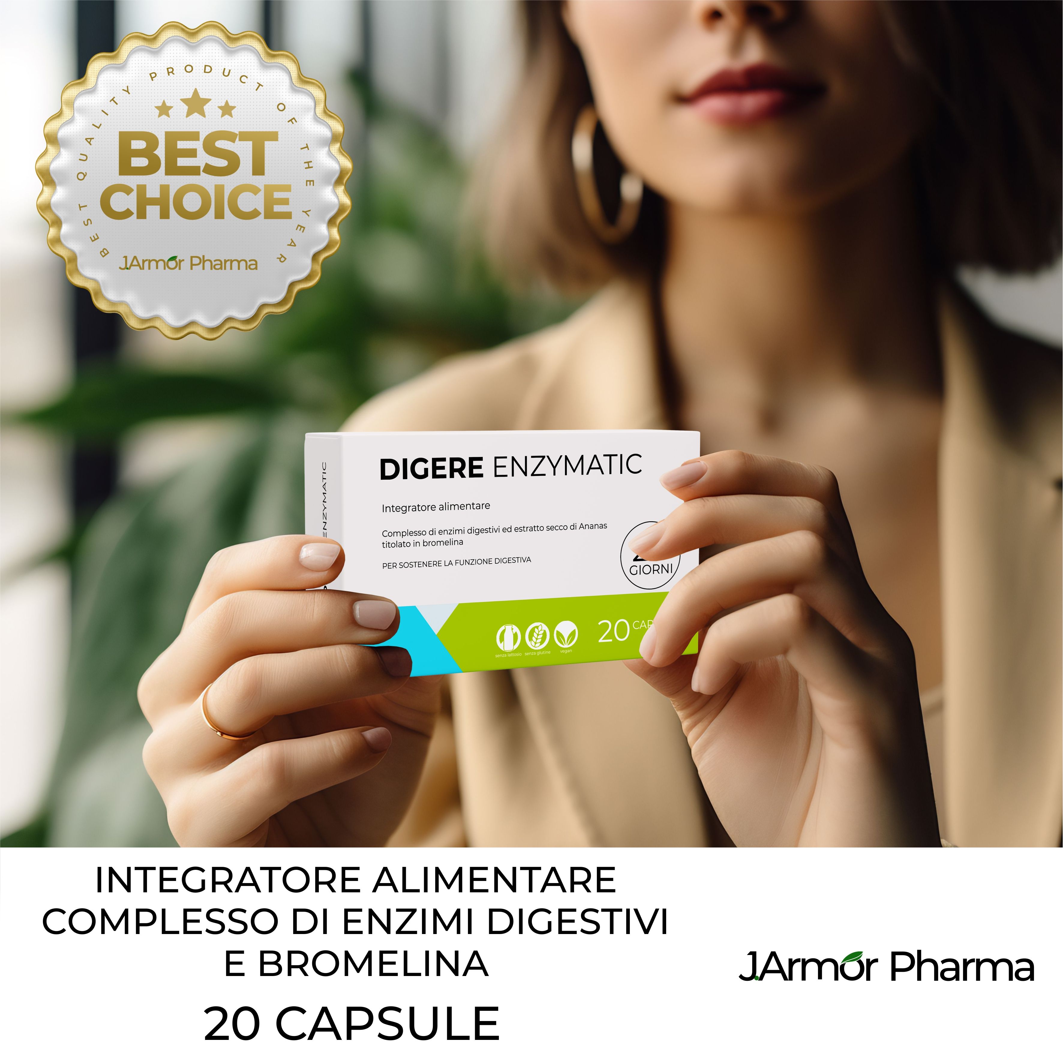 Enzimi Digestivi Completi - Gonfiore Addominale e Intolleranza Lattosio - Digere Enzymatic
