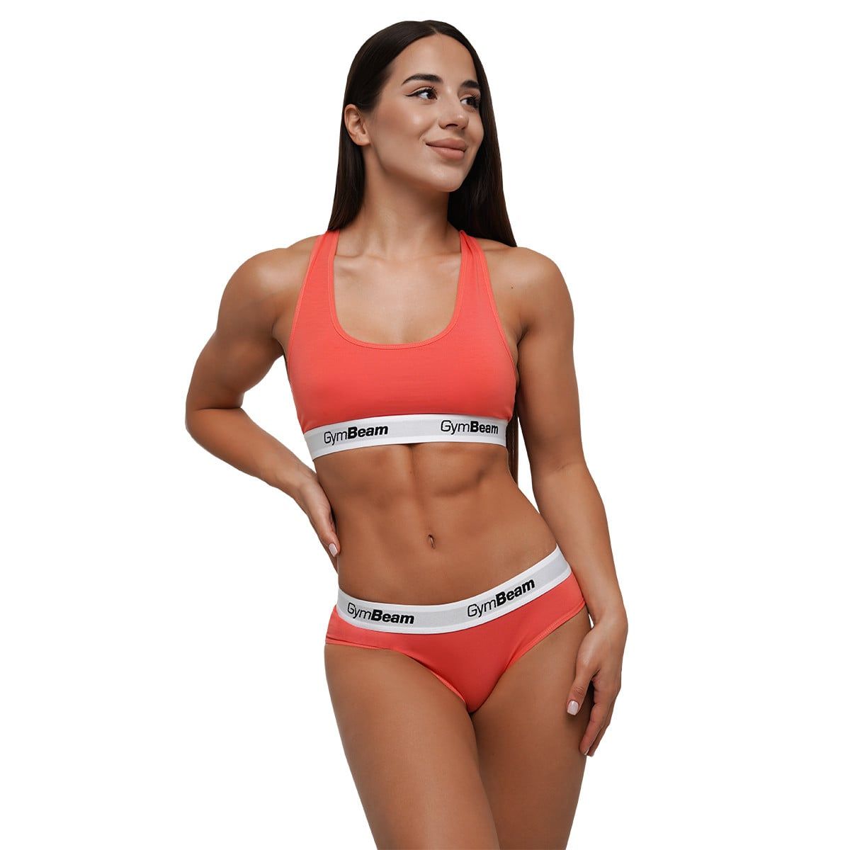 GymBeam Bralette donna con spalline larghe Strawberry Red
