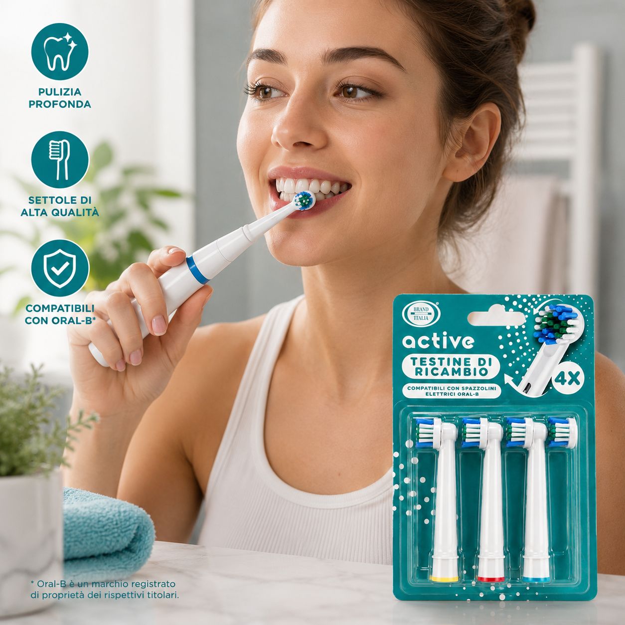 BRAND ITALIA - Testine Compatibili Oral B