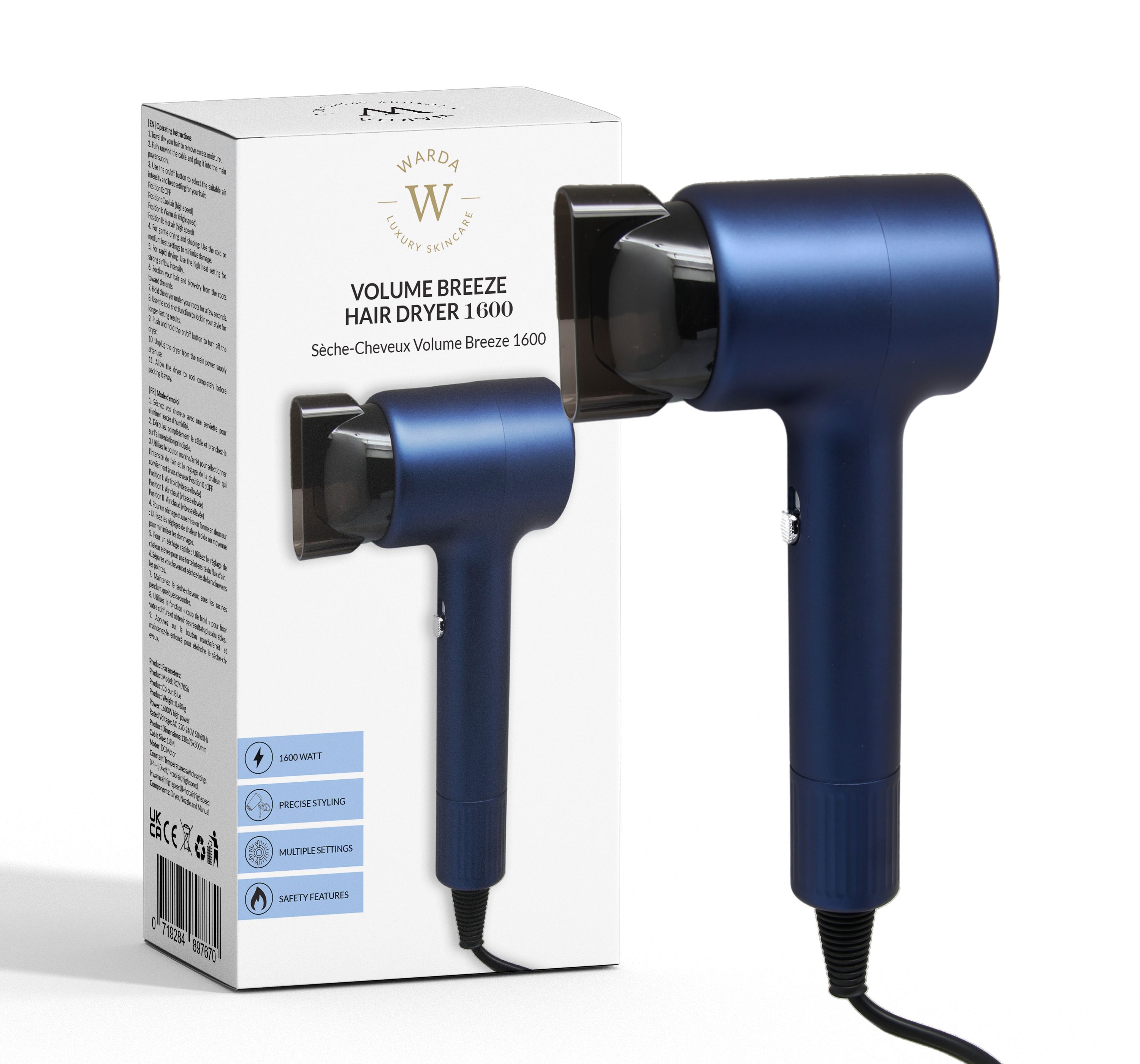 Warda Skincare ASCIUGACAPELLI VOLUME BREEZE 1600