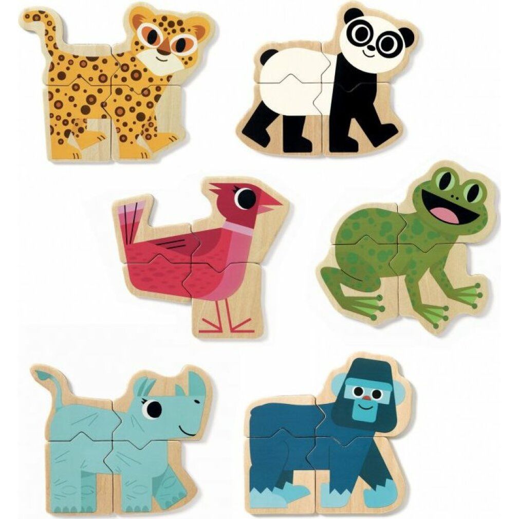 djeco Puzzle magnetico animali misti