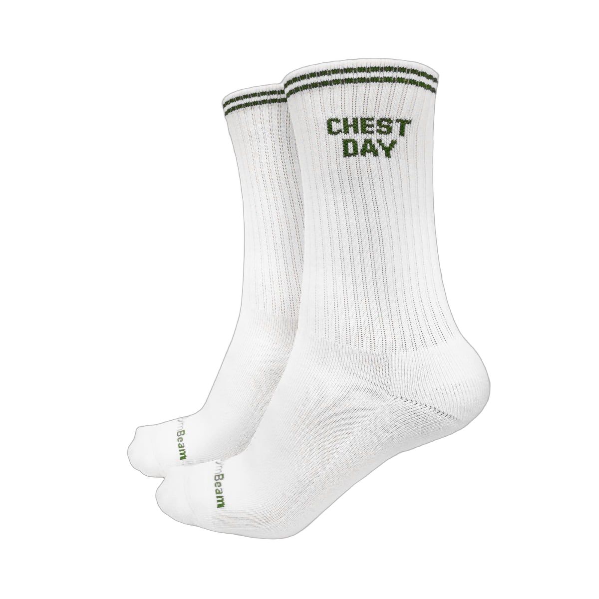 GymBeam Calze unisex GymRat 3Pack White a tre quarti senza cuciture