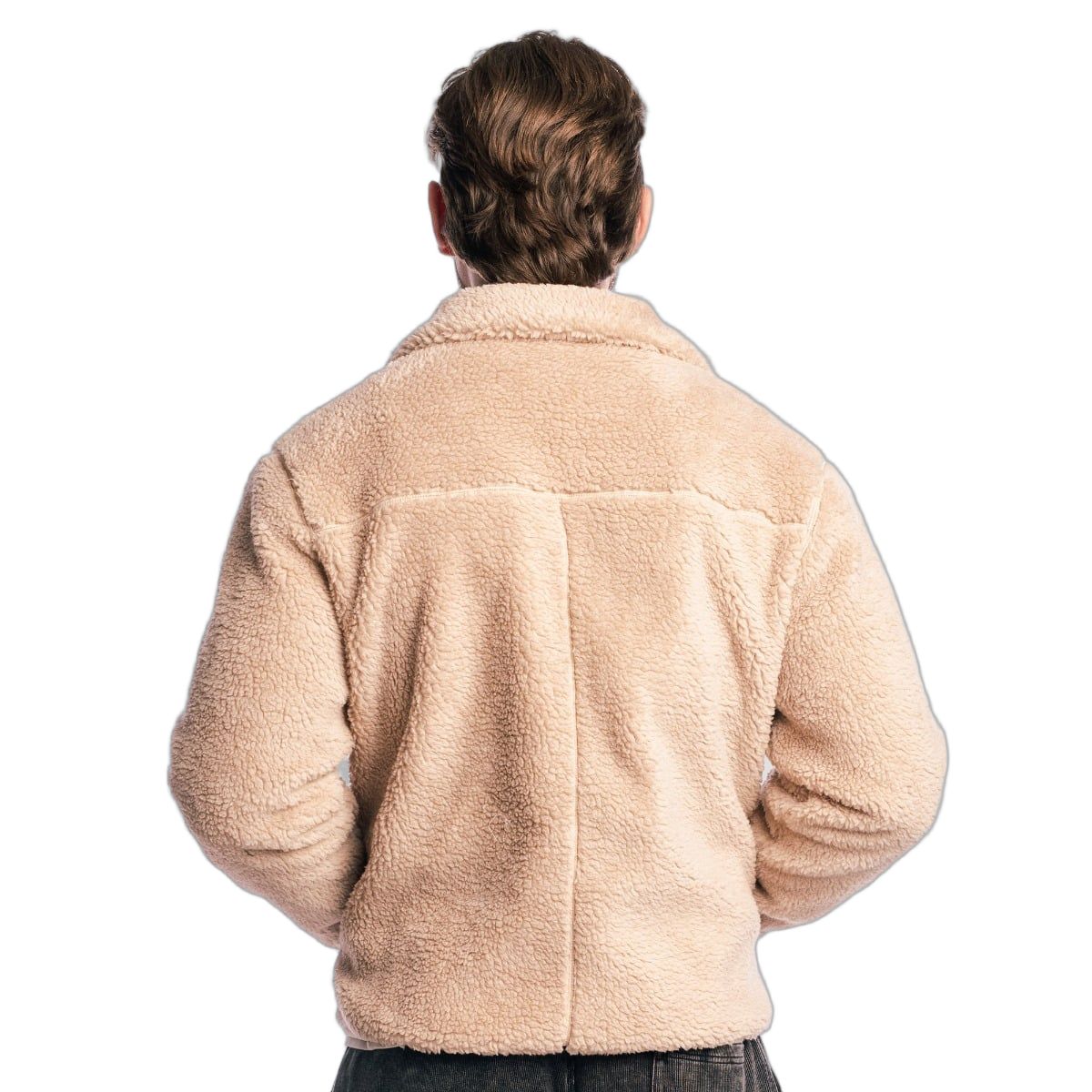 GymBeam Giacca Sherpa uomo oversize con zip Canyon