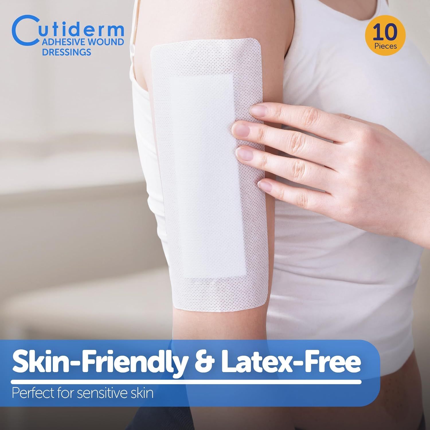 Bendaggio autoadesivo per ferite 10 x 20 cm Cutiderm