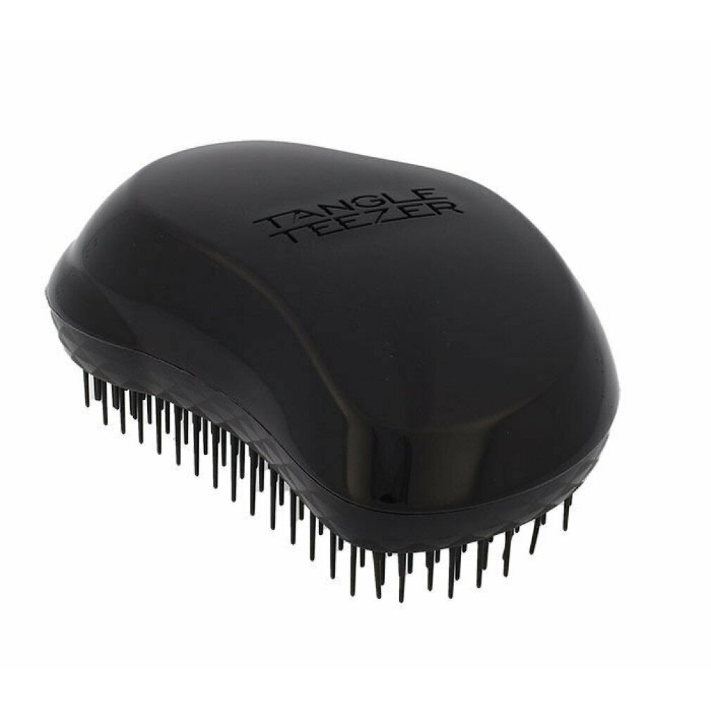 Spazzola nera con denti. Scritta "TANGLE TEEZER".