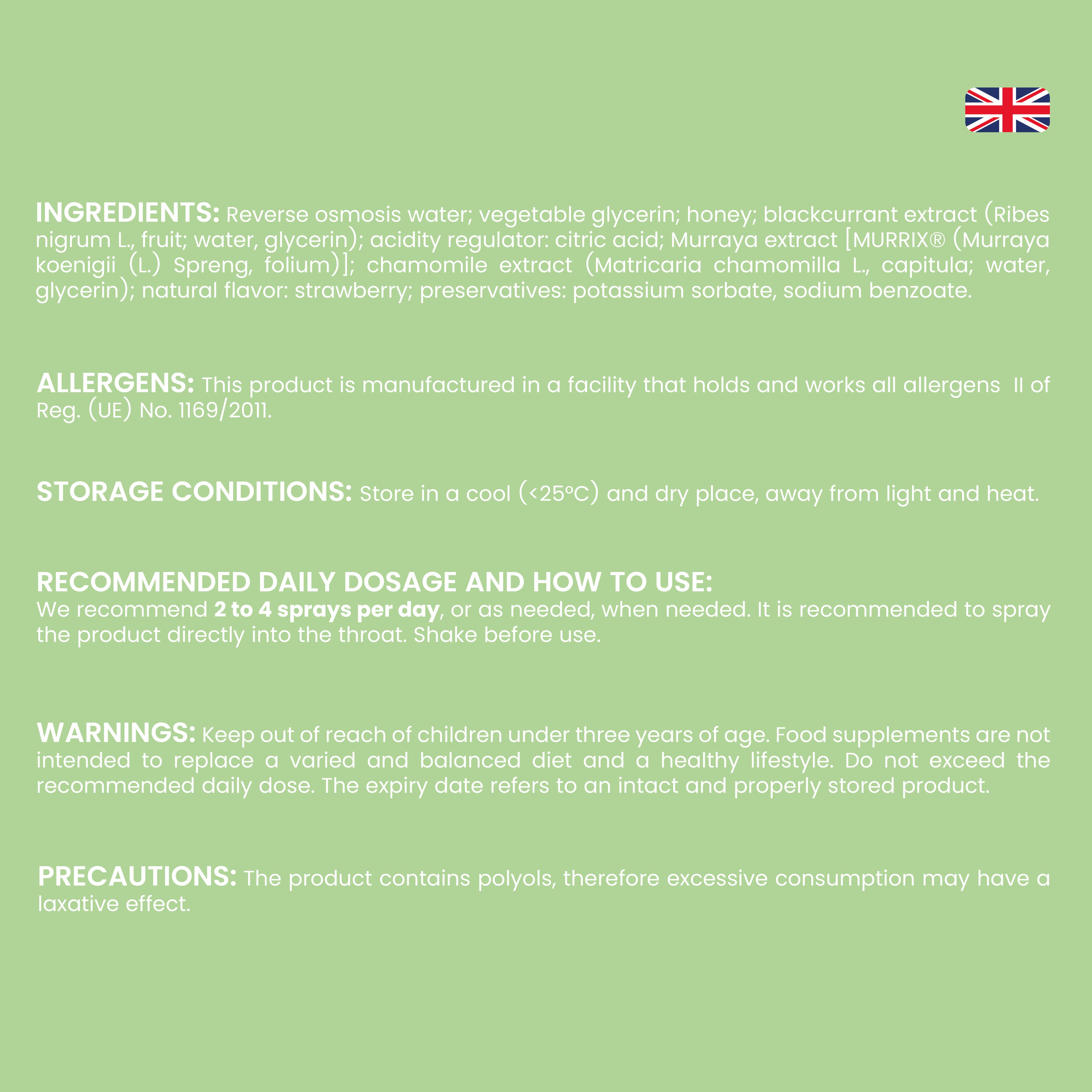 NTP Biotech - Murrixina Spray Adulti – Spray orale per il benessere delle vie orofaringee