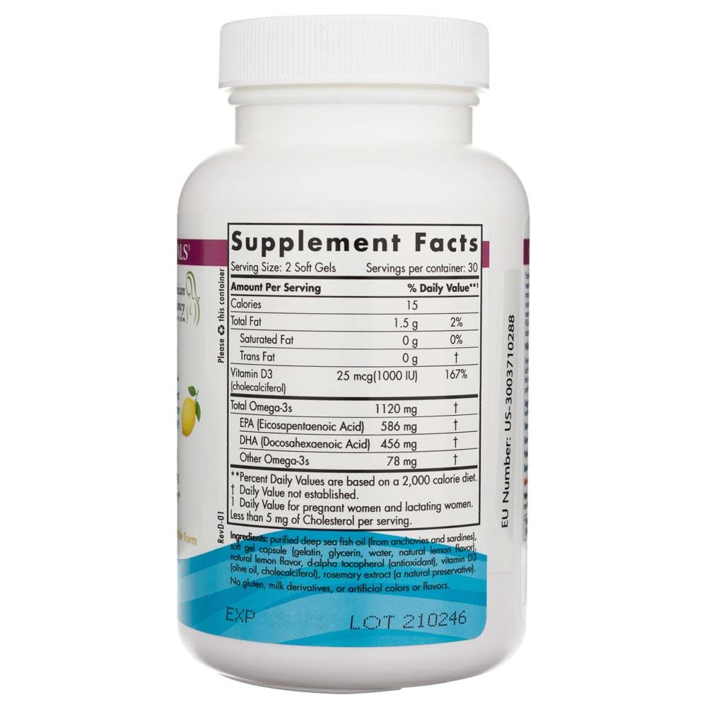Retro flacone Nordic Naturals Postnatal Omega-3: informazioni nutrizionali, ingredienti, numero di lotto.