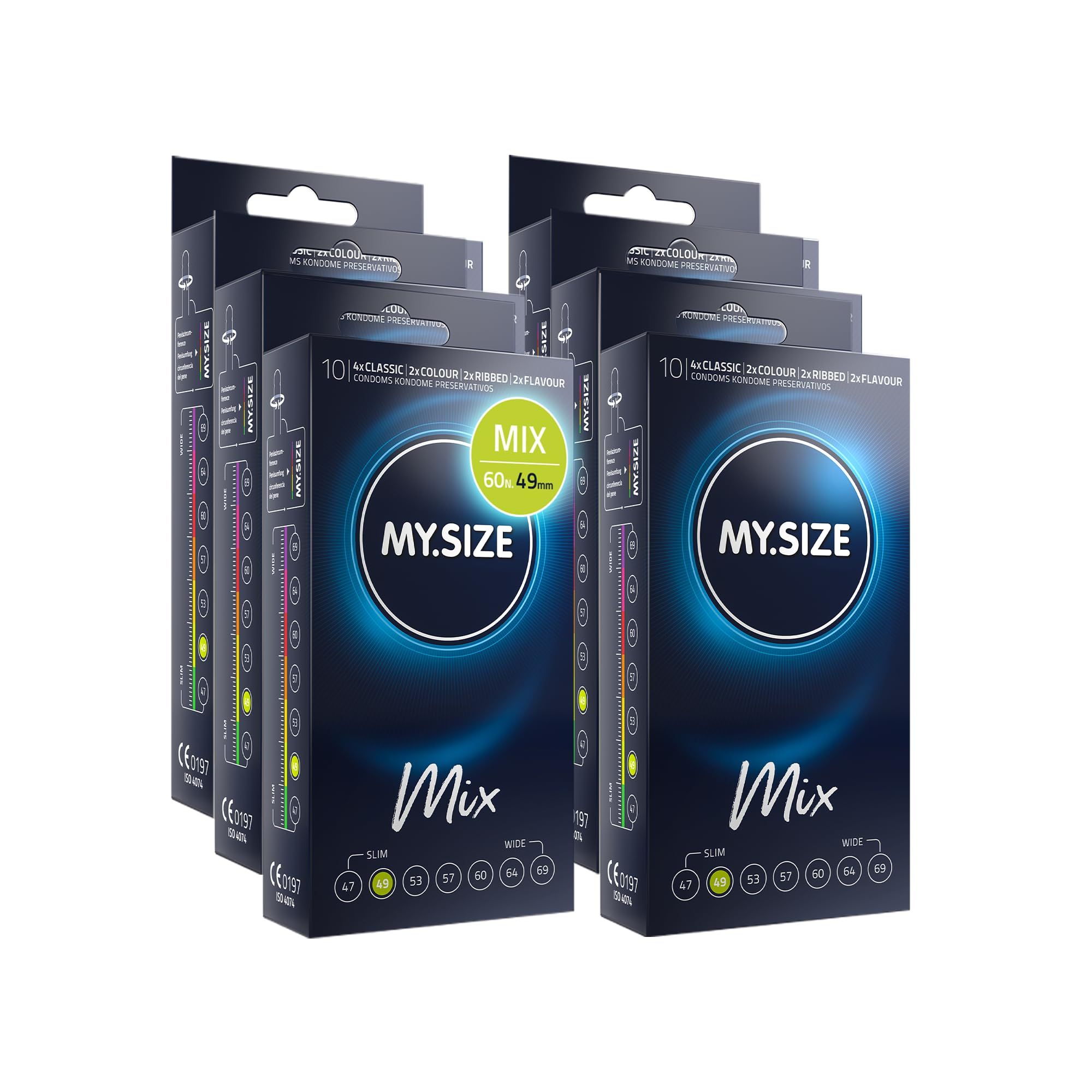 MY.SIZE Mix Set Preservativi Taglia 2 49mm