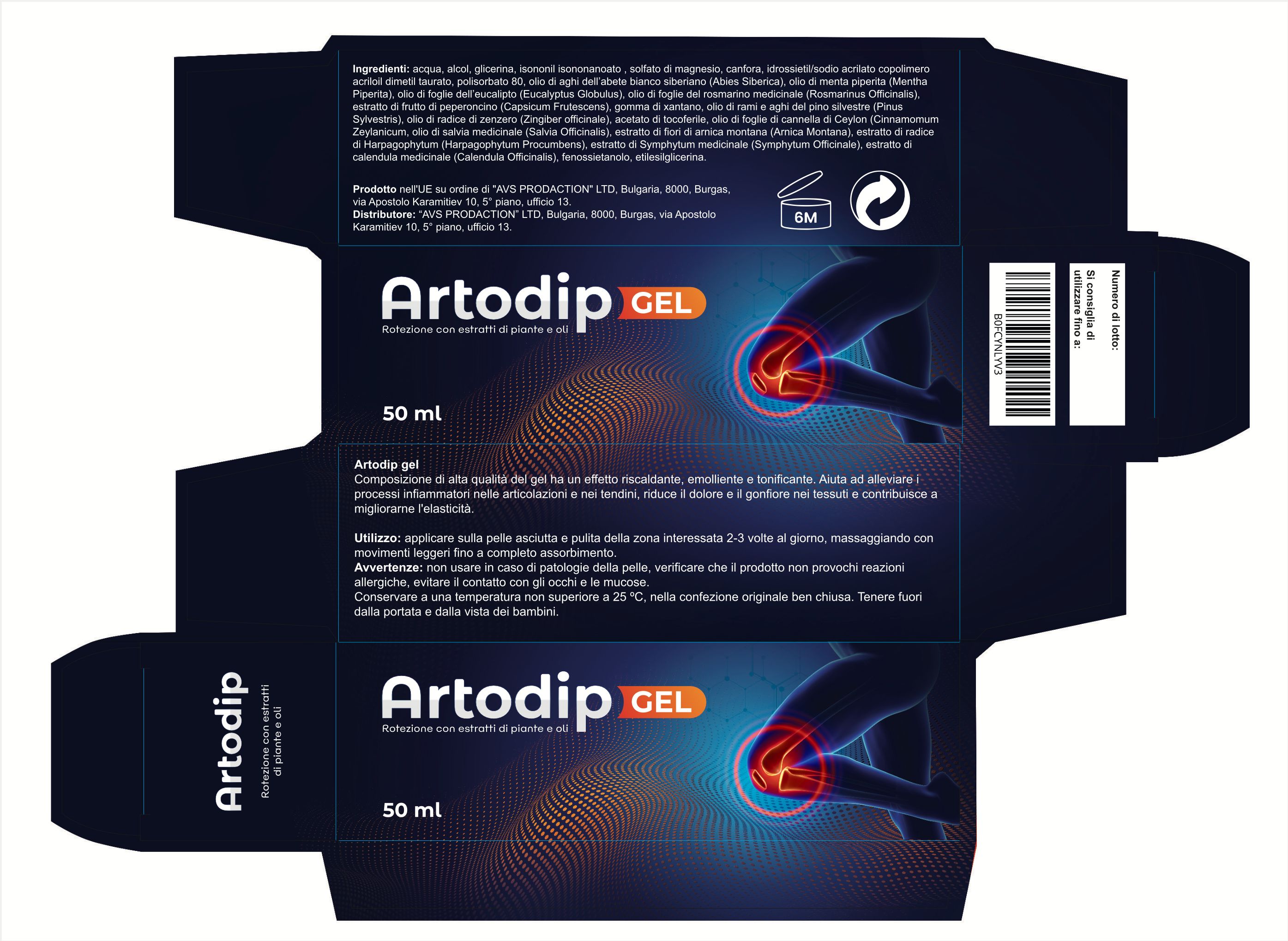 Artodip Gel – Gel naturale ad azione cosmetica